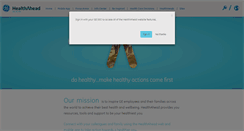 Desktop Screenshot of ge-healthahead.com