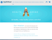 Tablet Screenshot of ge-healthahead.com